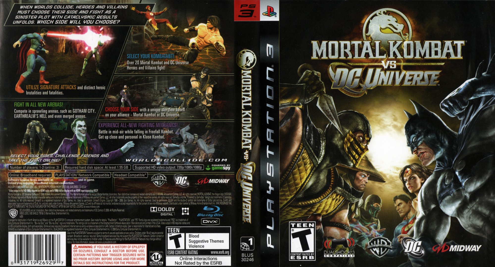 Mortal Kombat vs. DC Universe (Xbox 360) (gamerip) (2008